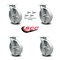 Service Caster 8 Inch Semi Steel Swivel Caster Set with Roller Bearing and Swivel Lock SCC SCC-30CS820-SSR-BSL-4 - alternate 5